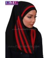 مقنعه کد 42 با شال قرمز