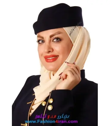 کلاه مهمانداری کد 14 مشکی