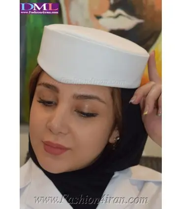 کلاه مهمانداری کد 15 سفید