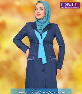 مانتو شلوار فیونا آبی کد 96