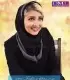 مقنعه فرم کد 21 با حریر طوسی