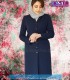 مانتو شلوار کد 74 سوپر فیونا سرمه ای