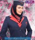 مانتو شلوار فیونا یقه قرمز کد 66