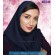 مقنعه توربان حریر سرمه‌ای کد 9
