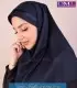 مقنعه با تل سرمه ای