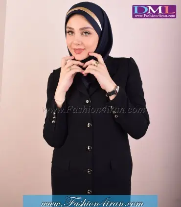 مانتو اداری کرپ کد 103