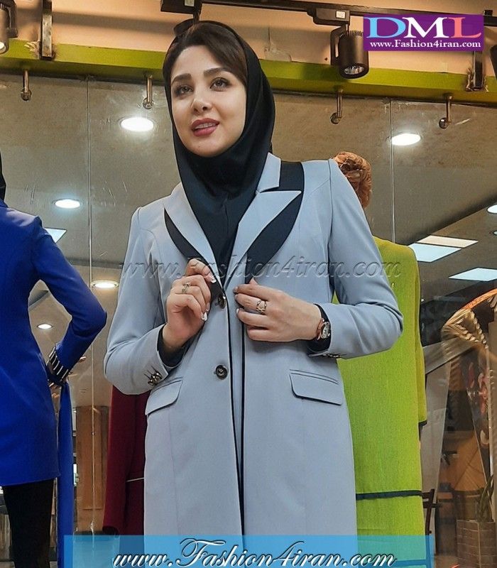 مانتو شلوار مازراتی طوسی کد 142