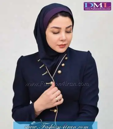 مقنعه با نقاب بادمجانی کد 47