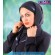مقنعه فرم شالی سرمه‌ای تل سرمه‌ای کد 44