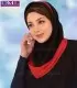 مقنعه فرم کد21 با حریر قرمز