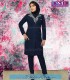مانتو شلوار فیونا یقه طرح طوسی قرمز کد 66