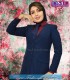 مانتو شلوار فیونا سرمه ای کد 67