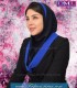 مقنعه فرم کد21 با حریر آبی