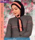 مقنعه کراواتی کد41 حریر گلبهی
