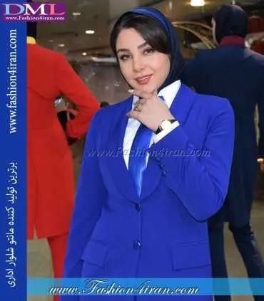 کت شلوار کرپ مازراتی آبی کد 116