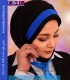 مقنعه فرم با تل آبی کد 40