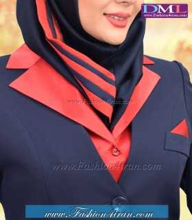 یقه انگلیسی ساتن قرمز a801