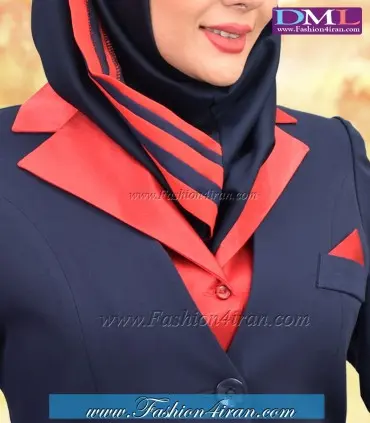 یقه انگلیسی ساتن قرمز a801