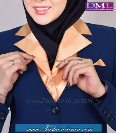 یقه انگلیسی ساتن طلایی a801