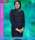 مانتو شلوار کد 55 سوپر فیونا سرمه ای تیره