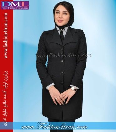 مانتو شلوار فیونا مشکی کد 55