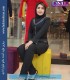 مانتو شلوار فیونا مشکی کد 85