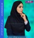 مقنعه سرمه ای نقاب سرمه ای