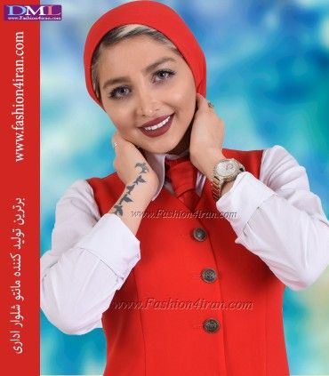 کت سارافون کرپ قرمز