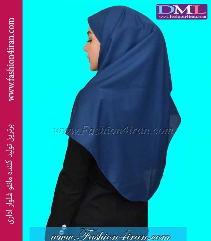 مقنعه آبی نقاب آبی