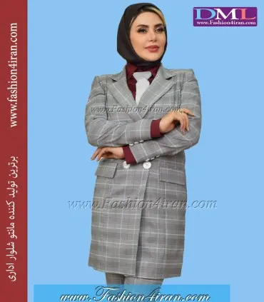 کت شلوار چهارخانه درشت کد 53