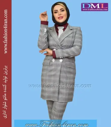 کت شلوار چهارخانه درشت