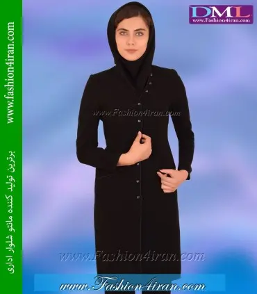 مانتو شلوار کرپ مشکی