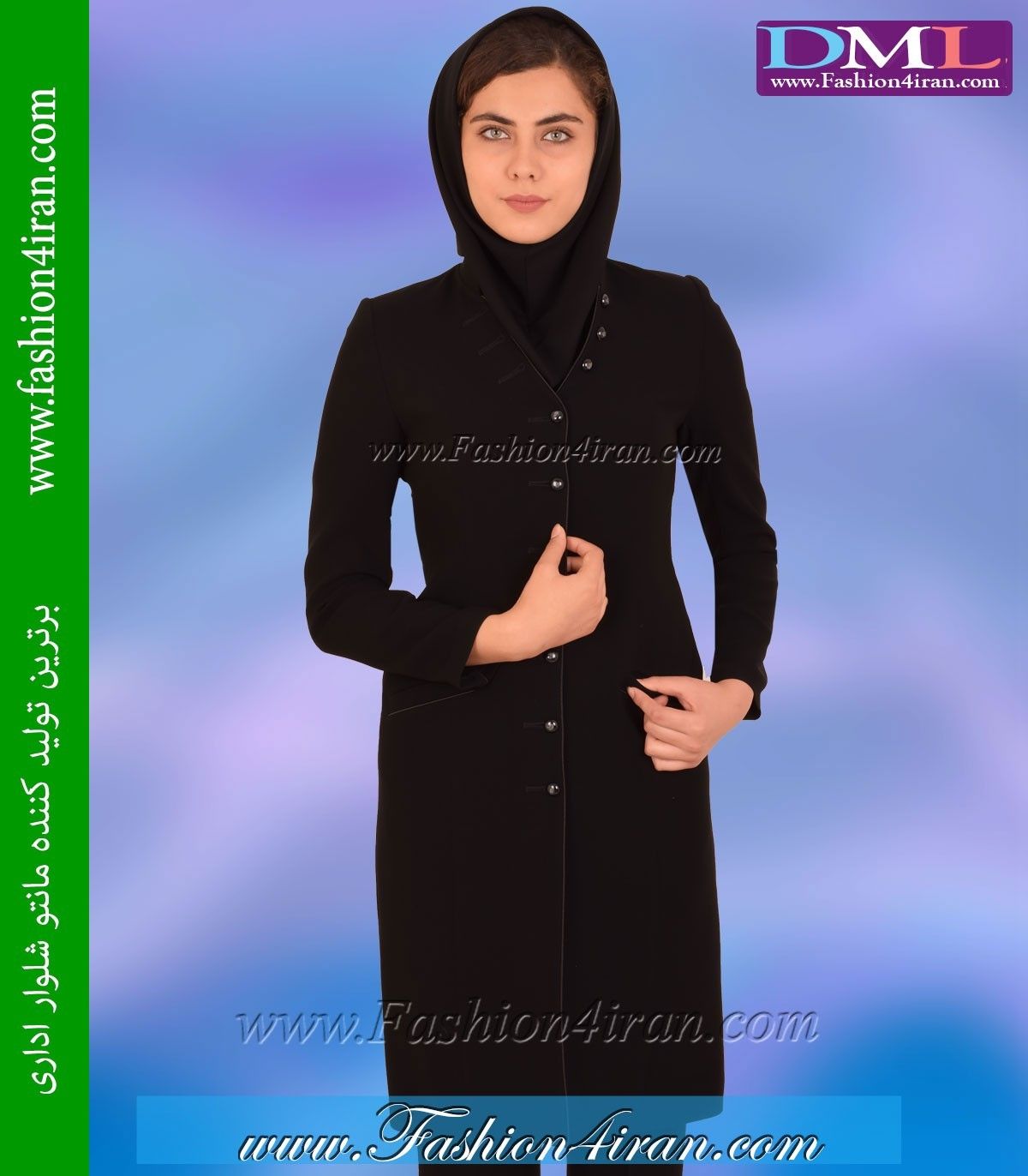 مانتو شلوار کرپ مشکی