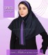 مقنعه کراواتی حریر بنفش کد41