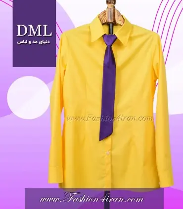 کراوات زنانه ساتن بنفش کد1