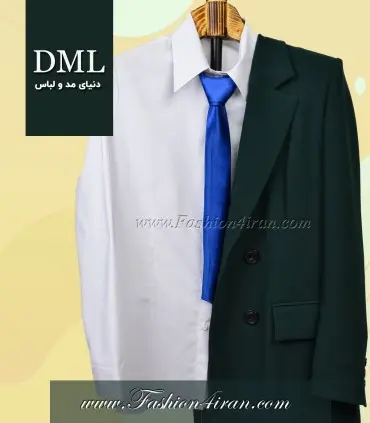 کراوات زنانه ساتن آبی کد1