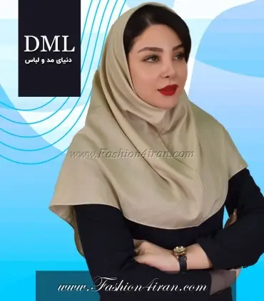 مقنعه کرم روشن کد 10