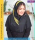 مقنعه حریر زرد کد 38