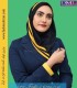 مقنعه حریر زرد کد 38