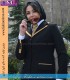 مانتو شلوار مازراتی مشکی طلایی کد 52