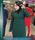 مانتو شلوار اداری کرپ سبز کد 74