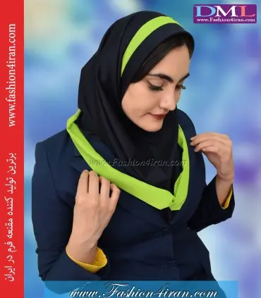 مقنعه حریر فسفوری کد 21