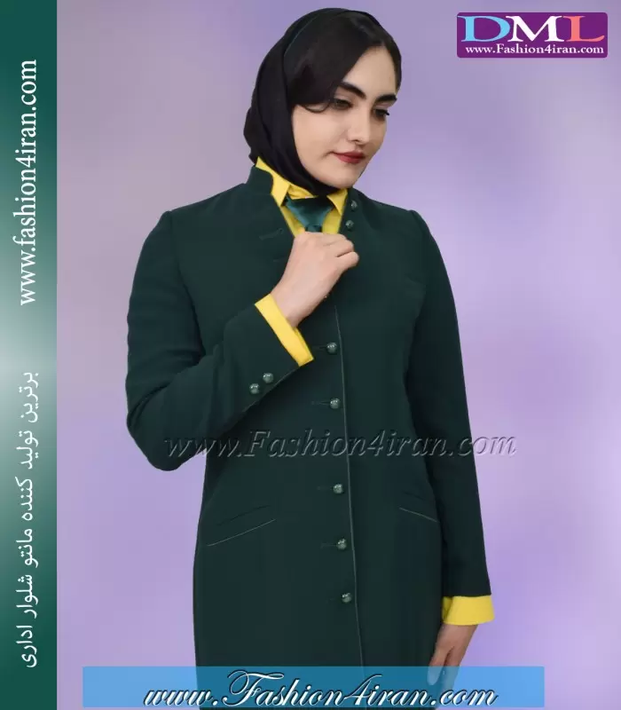 مانتو شلوار کد 74 کرپ سبز