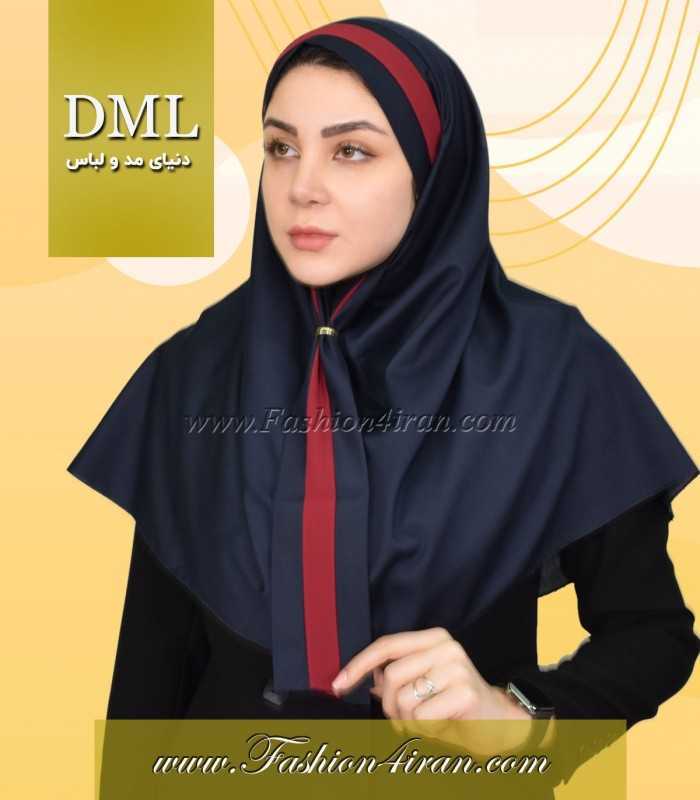 مقنعه کراواتی حریر قرمز کد 41