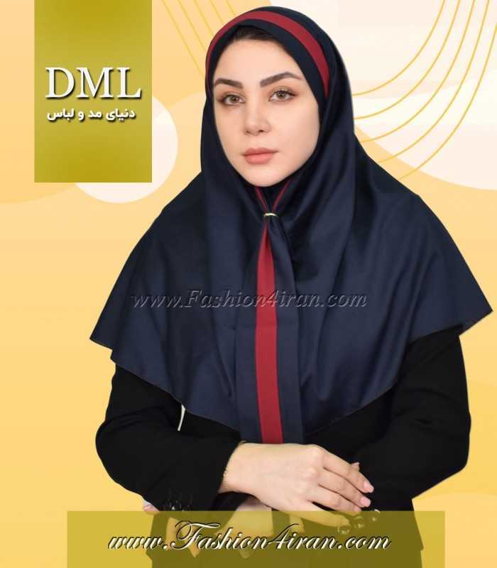 مقنعه کراواتی حریر قرمز کد 41