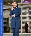 کت شلوار فاستونی ترک سرمه ای روشن کد 53