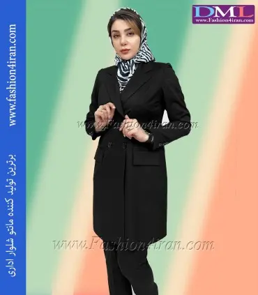 کت شلوار زنانه فاستونی ترک مشکی