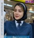 مقنعه فرم کد46 با تل طوسی