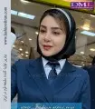 مقنعه مشکی با تل نقره‌ای کد 46