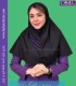 مقنعه حریر بنفش کد 38